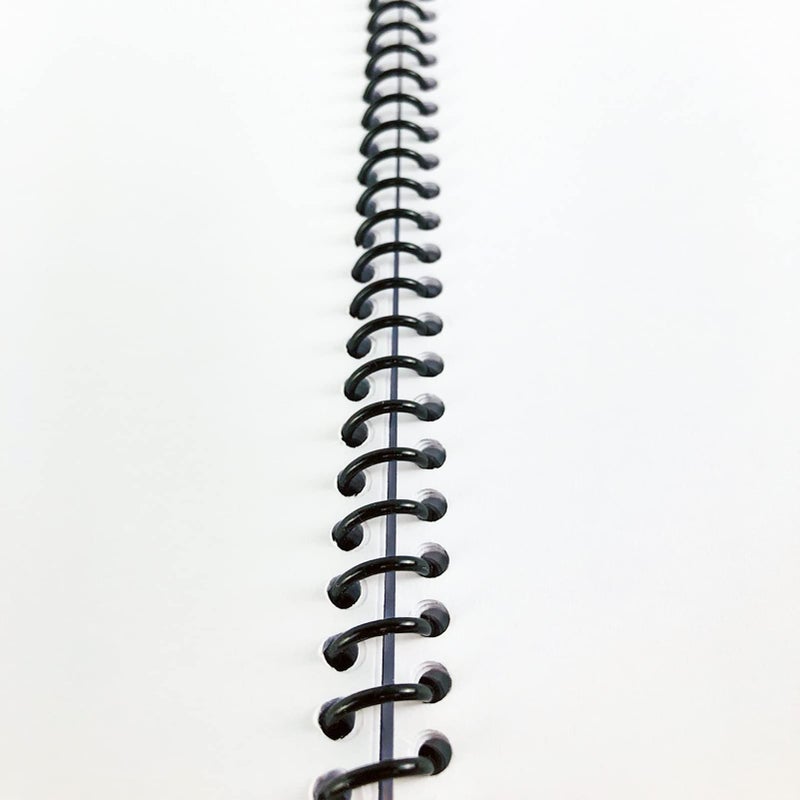 TOTiyea 100 Pack Plastic Spiral Binding Coils,10mm(3/8"") Binding Spirals,75 Sheet Capacity,4:1 Pitch, Black - Image 5
